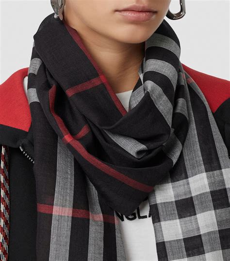 burberry flannel scarf|burberry check wool scarf.